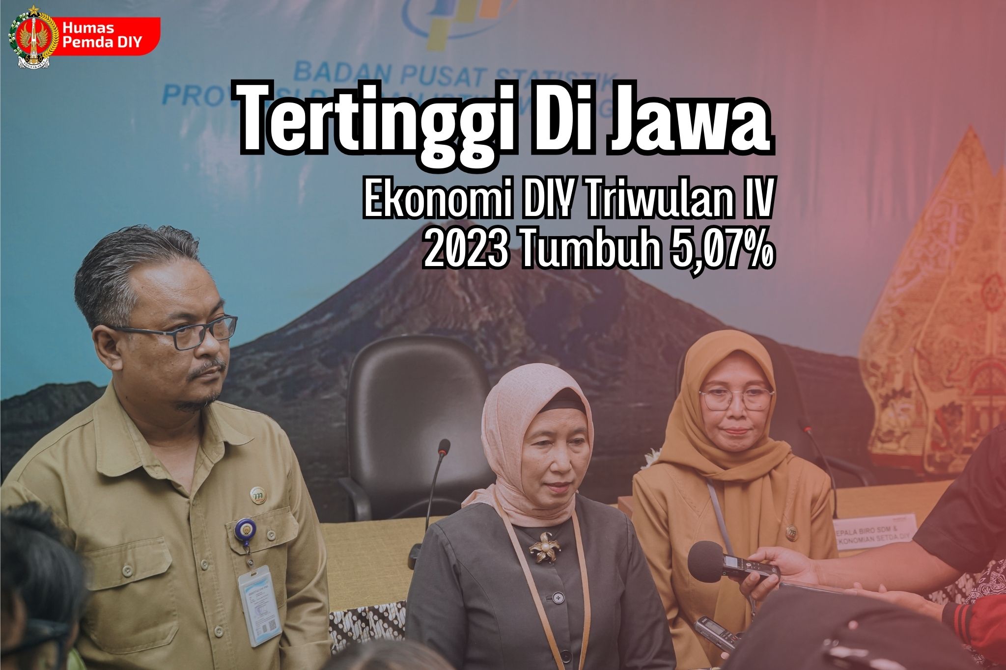  Tertinggi di Jawa, Ekonomi DIY Triwulan IV 2023 Tumbuh 5,07%